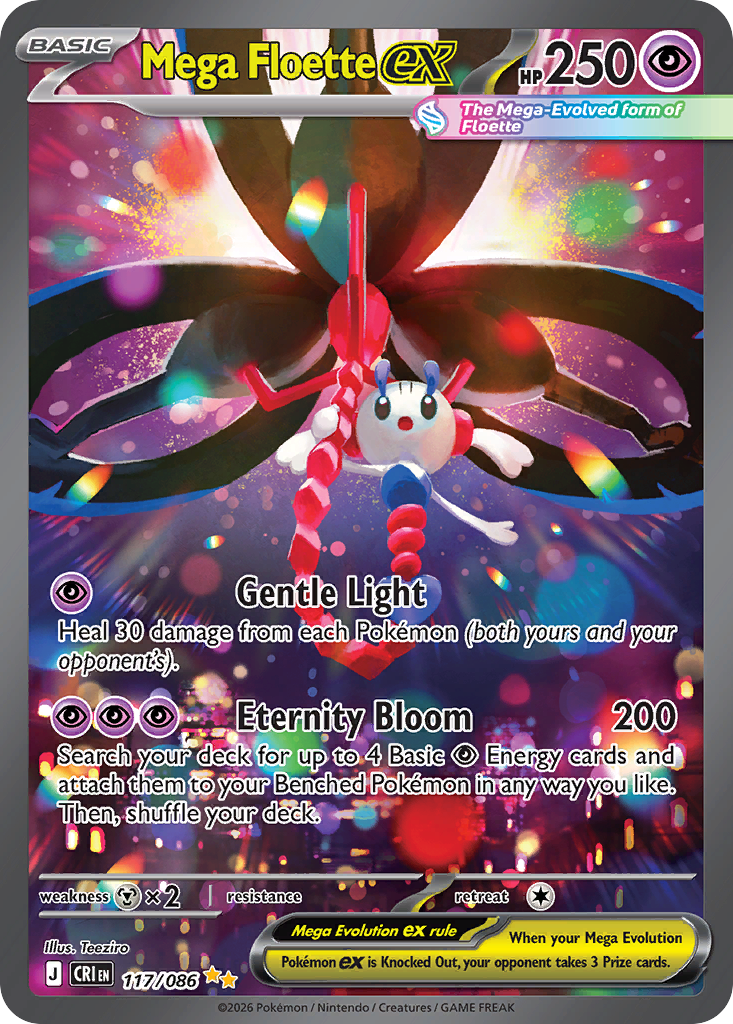 Mega Floette ex #117 — Chaos Rising Special Illustration Rare Pokemon card