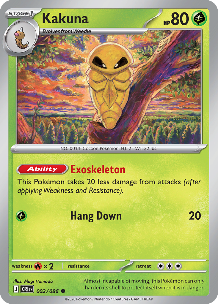 Kakuna #2 — Chaos Rising Common Pokemon card