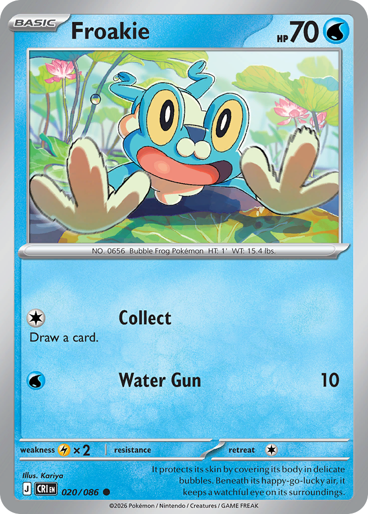Froakie #20 — Chaos Rising Common Pokemon card