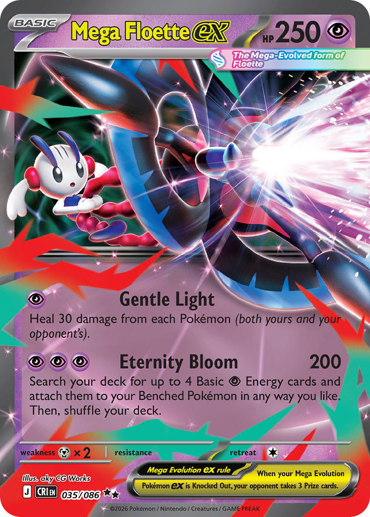 Mega Floette ex #35 — Chaos Rising Double Rare Pokemon card