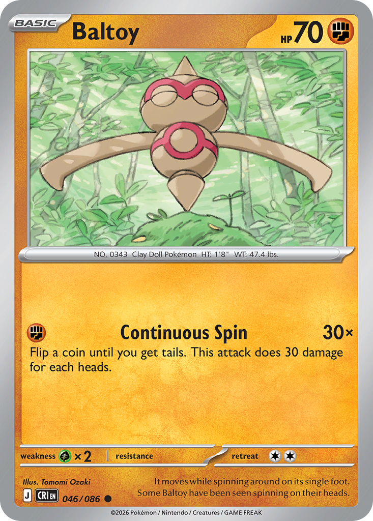 Baltoy #46 — Chaos Rising Common Pokemon card