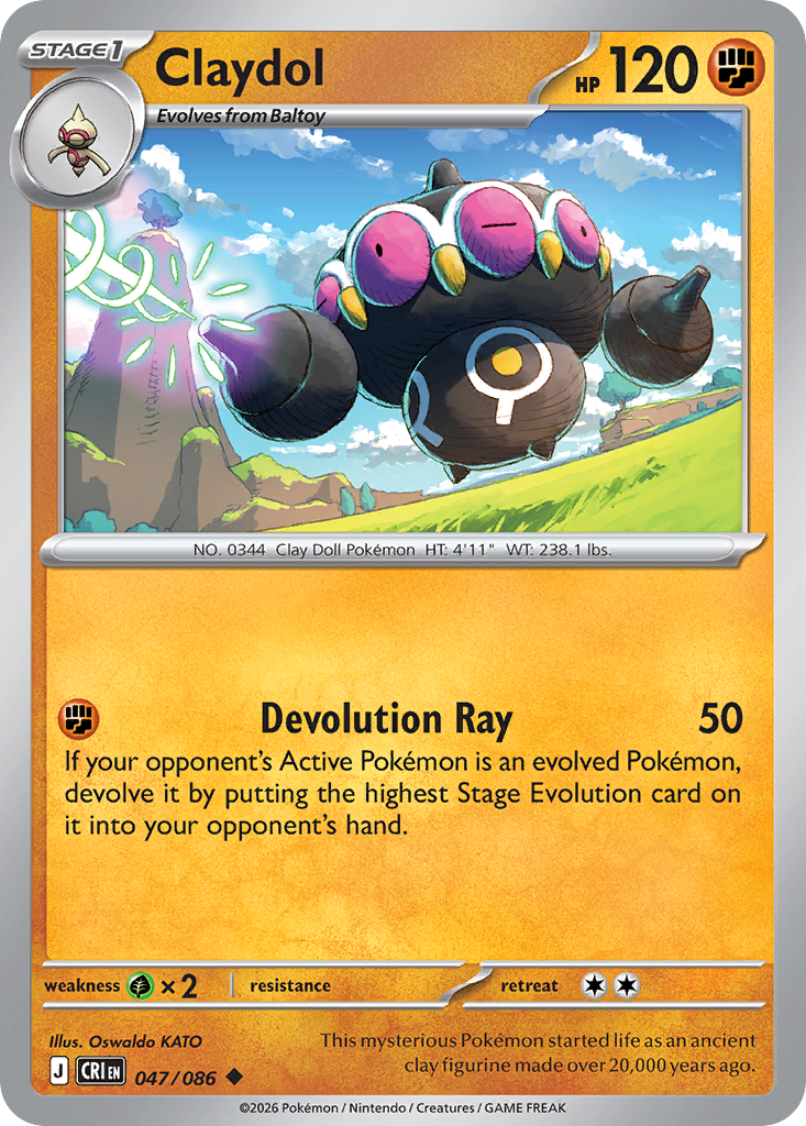 Claydol #47 — Chaos Rising Uncommon Pokemon card
