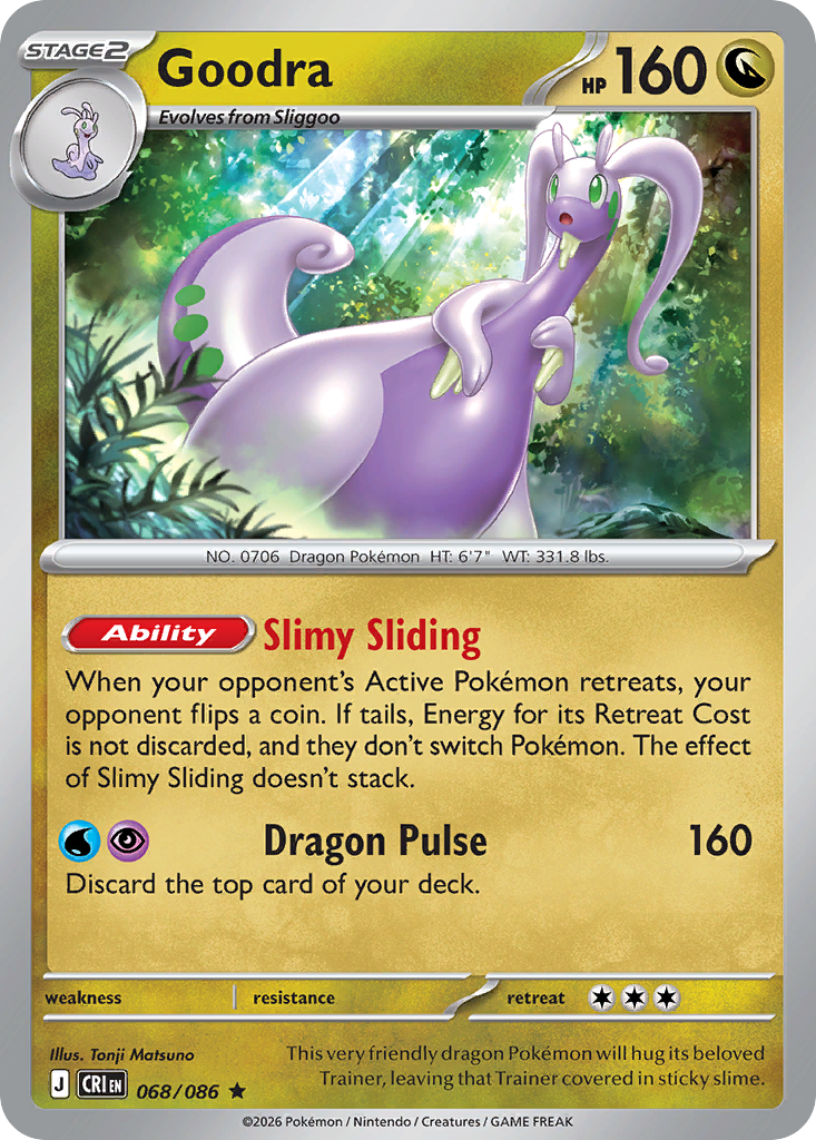 Goodra #68 — Chaos Rising Rare Pokemon card