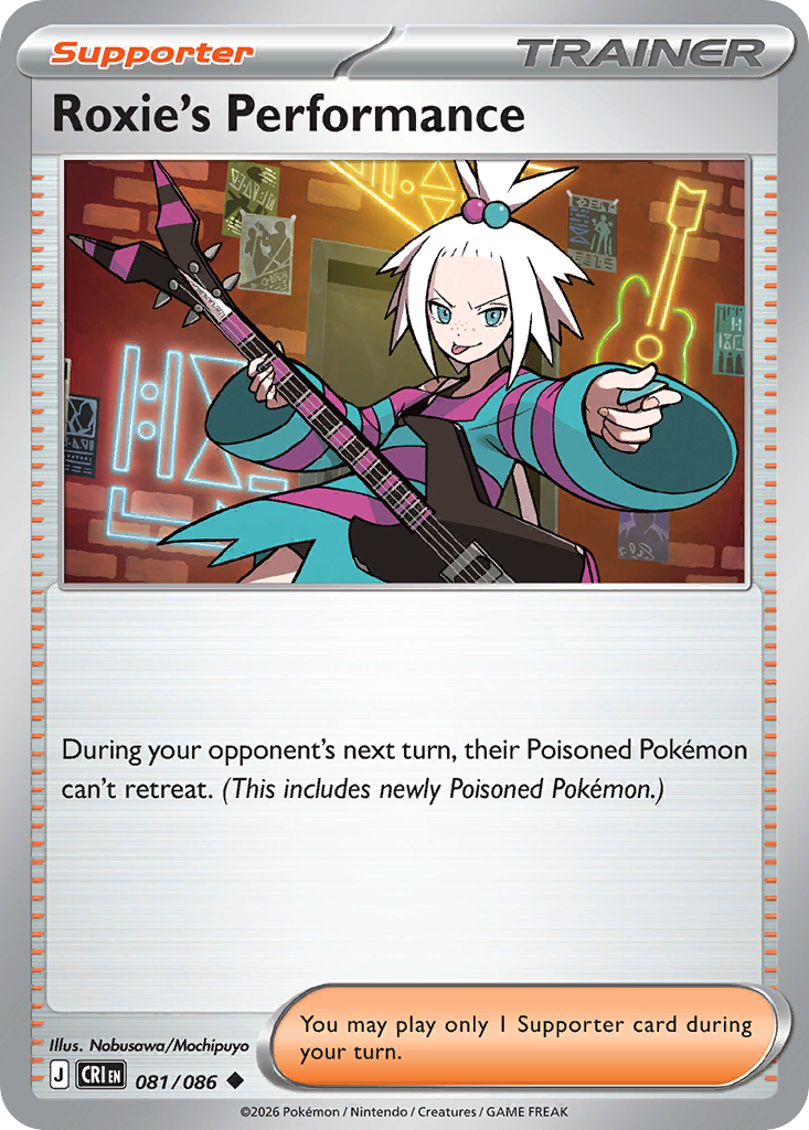 Roxie's Performance #81 — Chaos Rising Uncommon Pokemon card