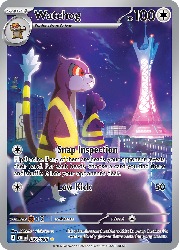 Watchog #97 — Chaos Rising Illustration Rare Pokemon card