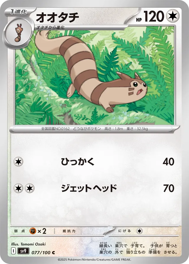 Furret Pokemon card
