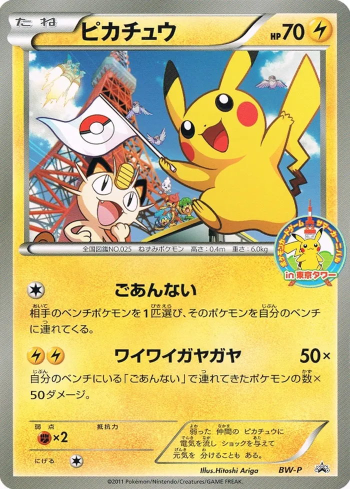 Pikachu #No. 248 — Black & White Promos Promo Japanese Pokemon card