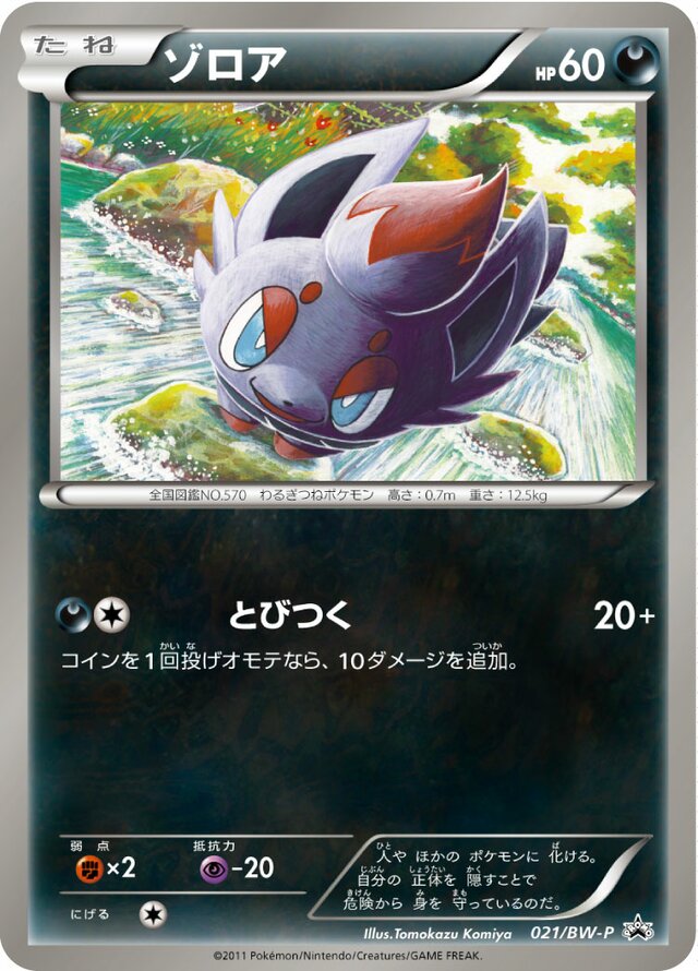 Zorua Pokemon card