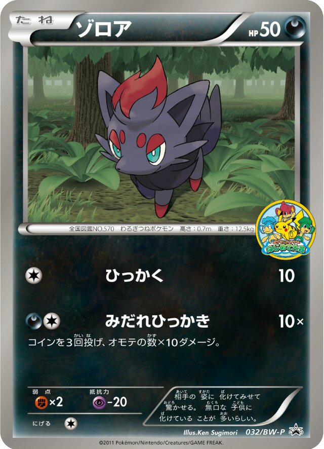 Zorua Pokemon card