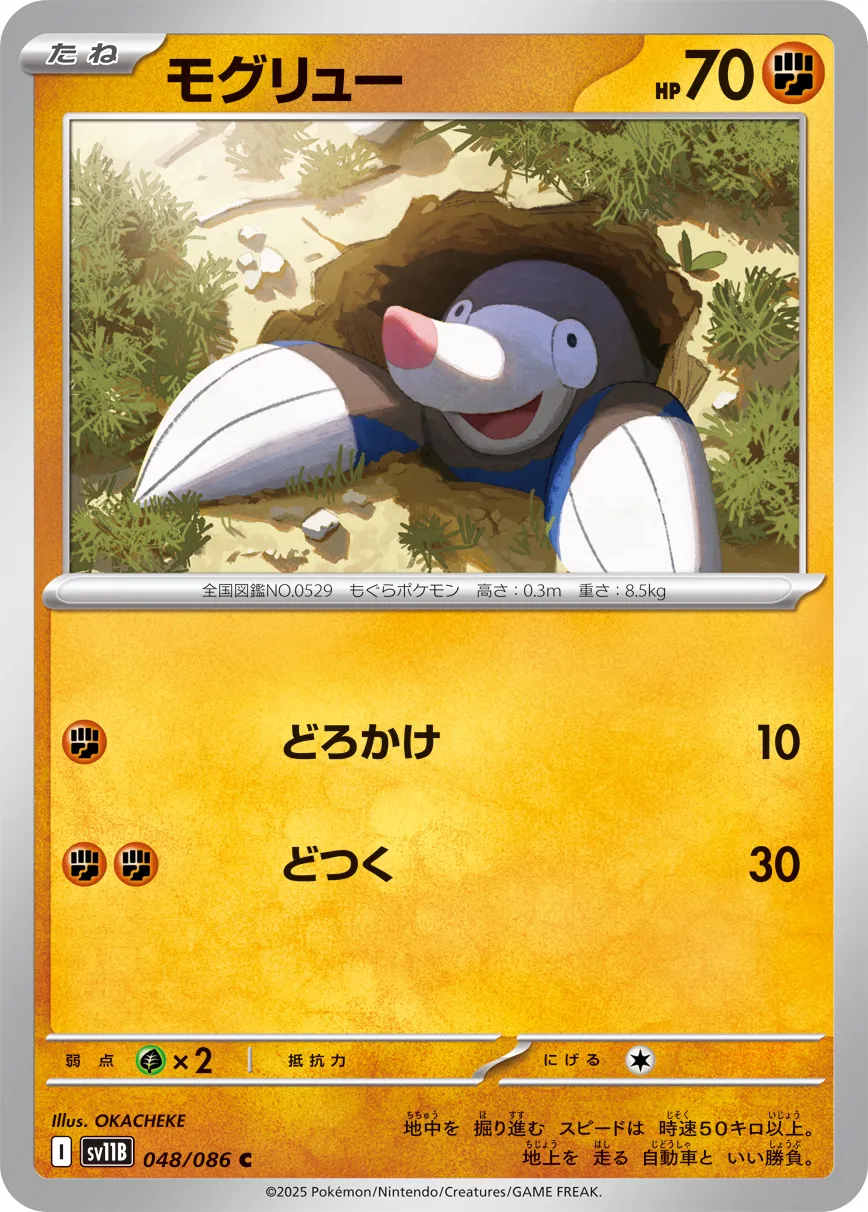 Drilbur Pokemon card