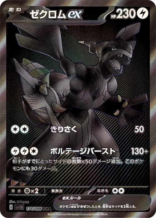Zekrom ex Pokemon card