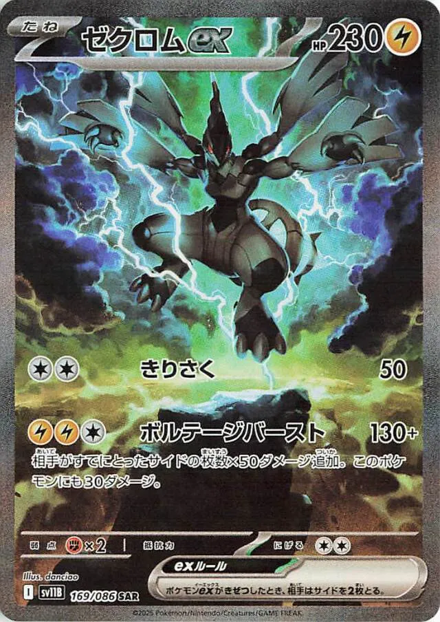 Zekrom ex Pokemon card