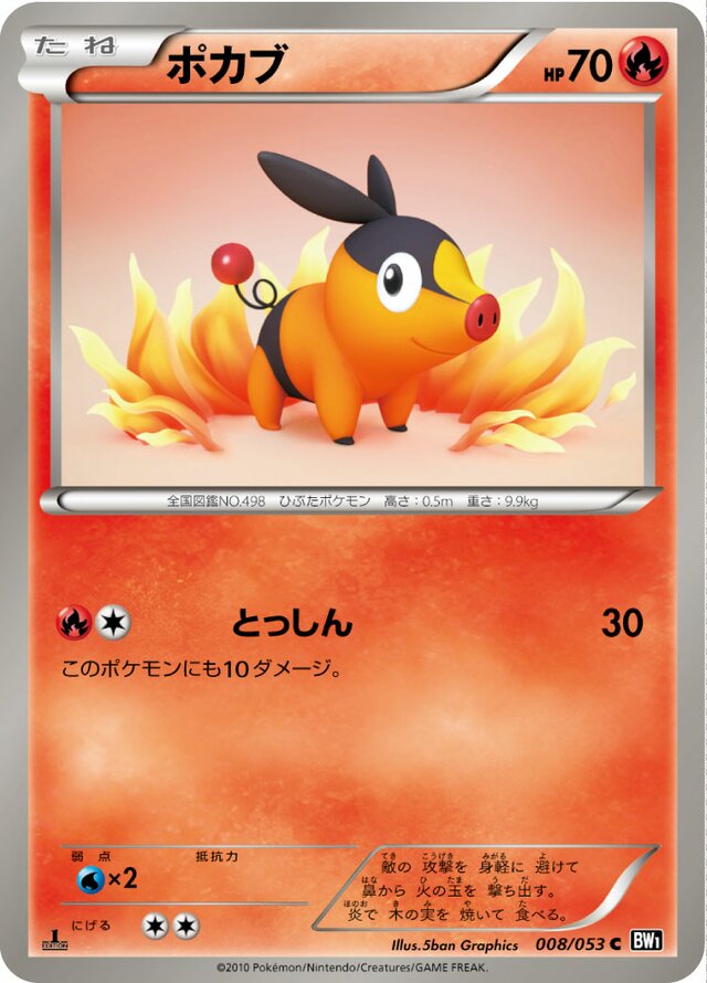 Tepig Pokemon card