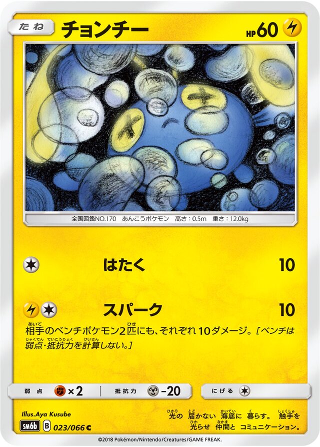 Chinchou Pokemon card