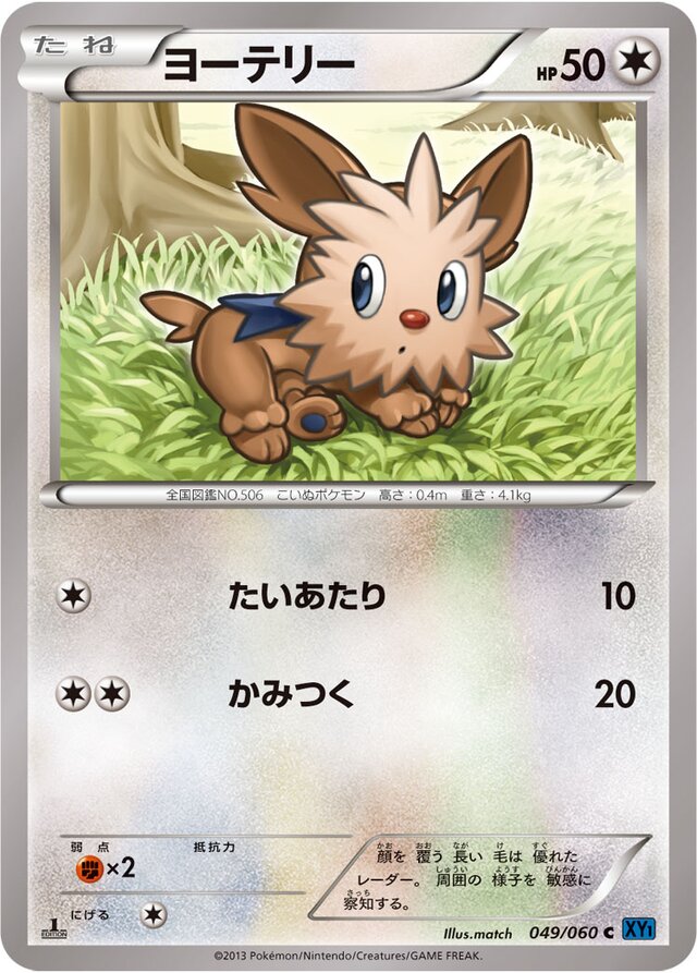 Lillipup Pokemon card