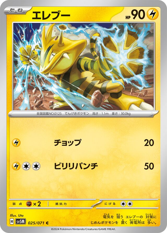 Electabuzz Pokemon card