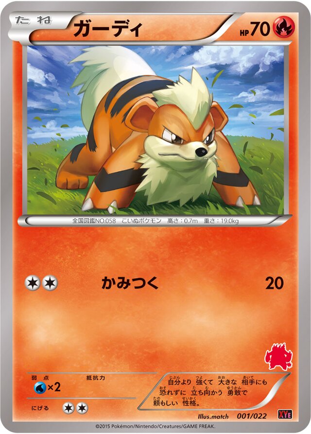 Growlithe Pokemon card