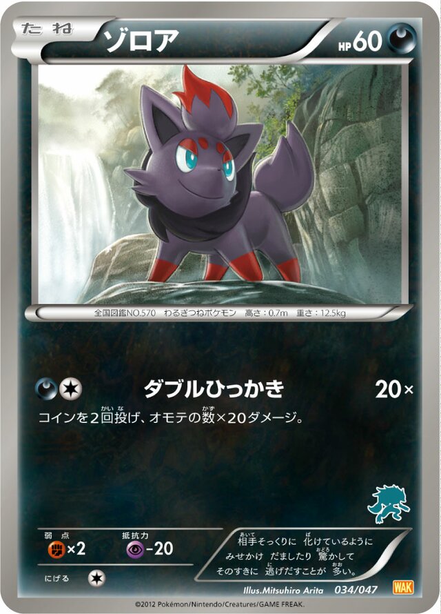 Zorua Pokemon card