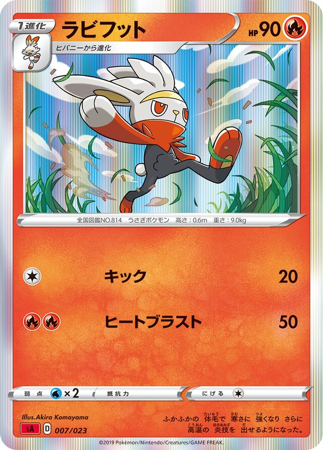 Raboot Pokemon card