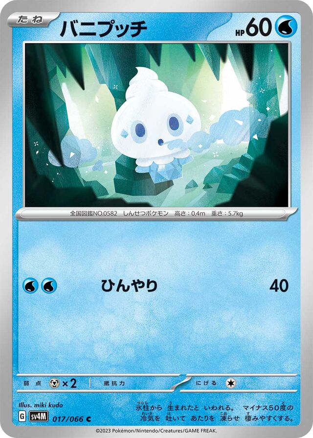 Vanillite Pokemon card