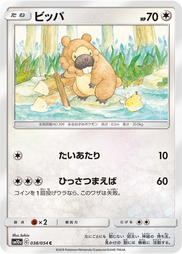 Bidoof Pokemon card