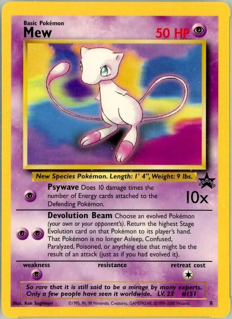Mew Pokemon card