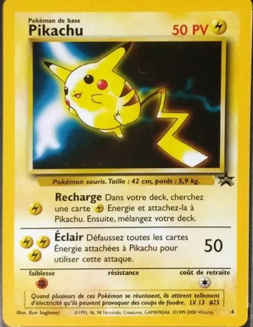 Pikachu Pokemon card