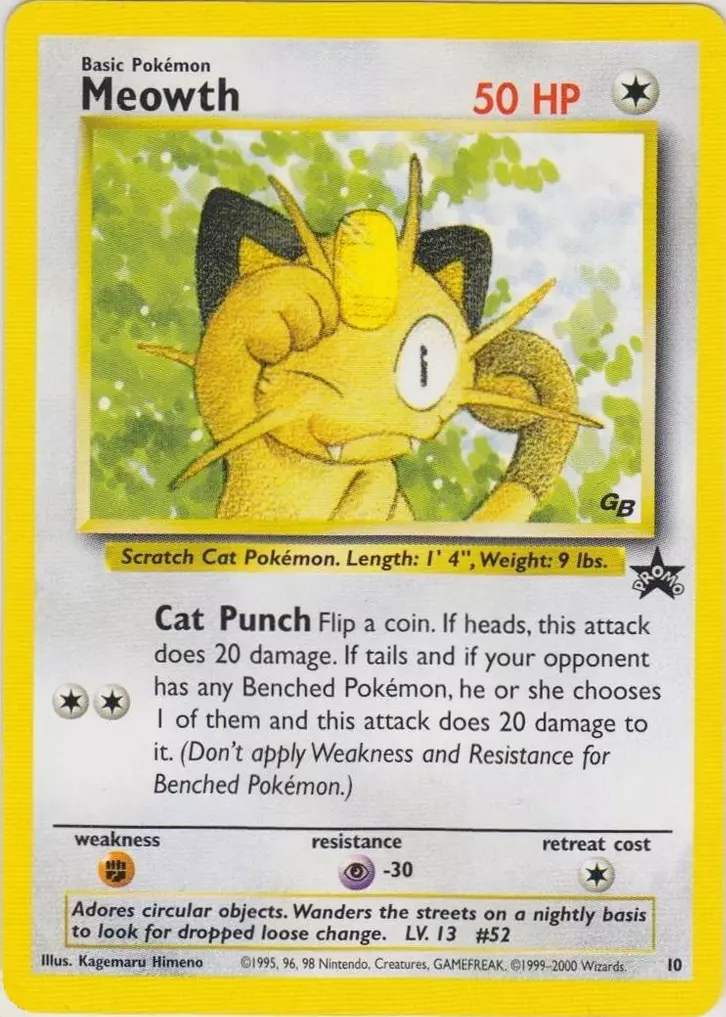 Meowth Pokemon card
