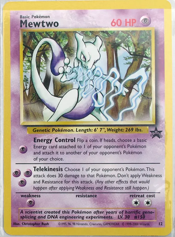 Mewtwo Pokemon card