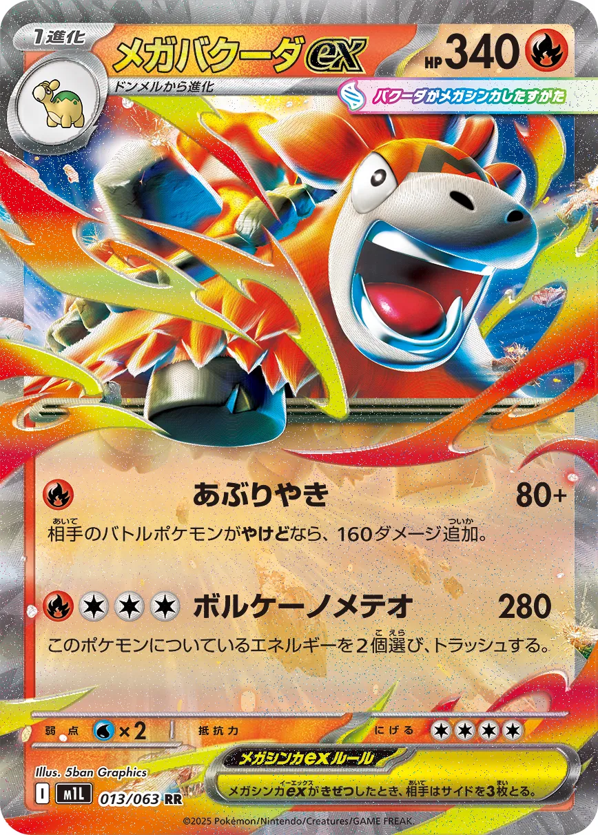 Mega Camerupt ex Pokemon card