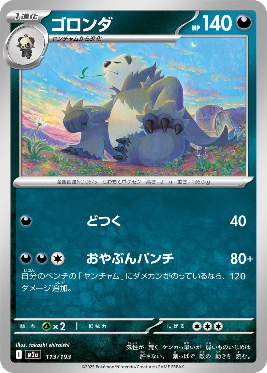 Pangoro Pokemon card