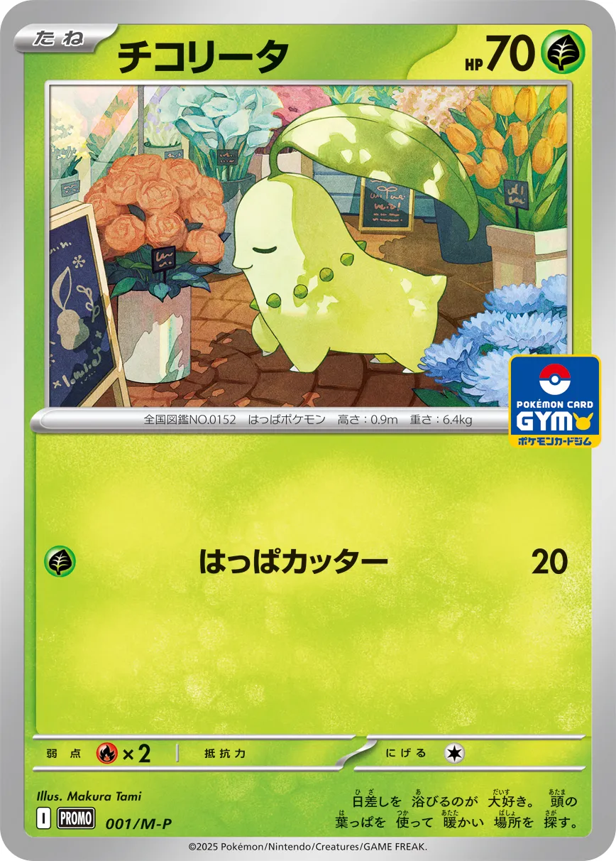 Chikorita Pokemon card