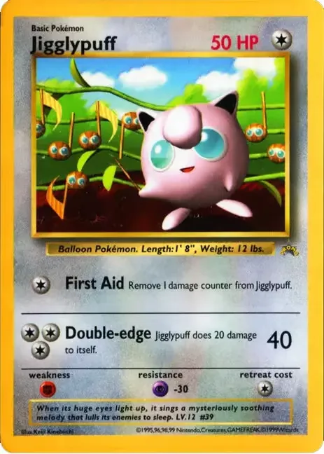 Jigglypuff Pokemon card
