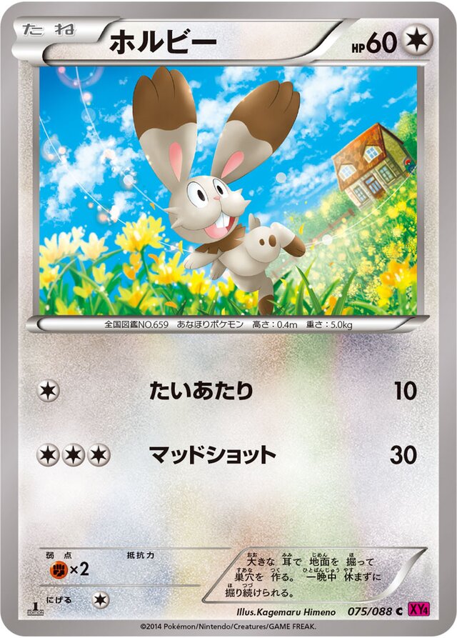 Bunnelby Pokemon card