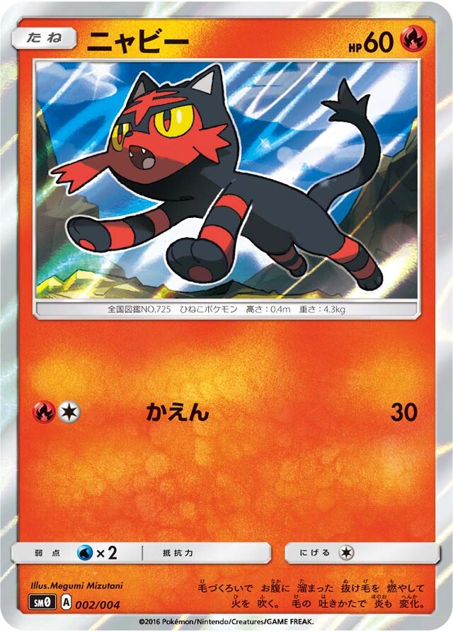 Litten Pokemon card
