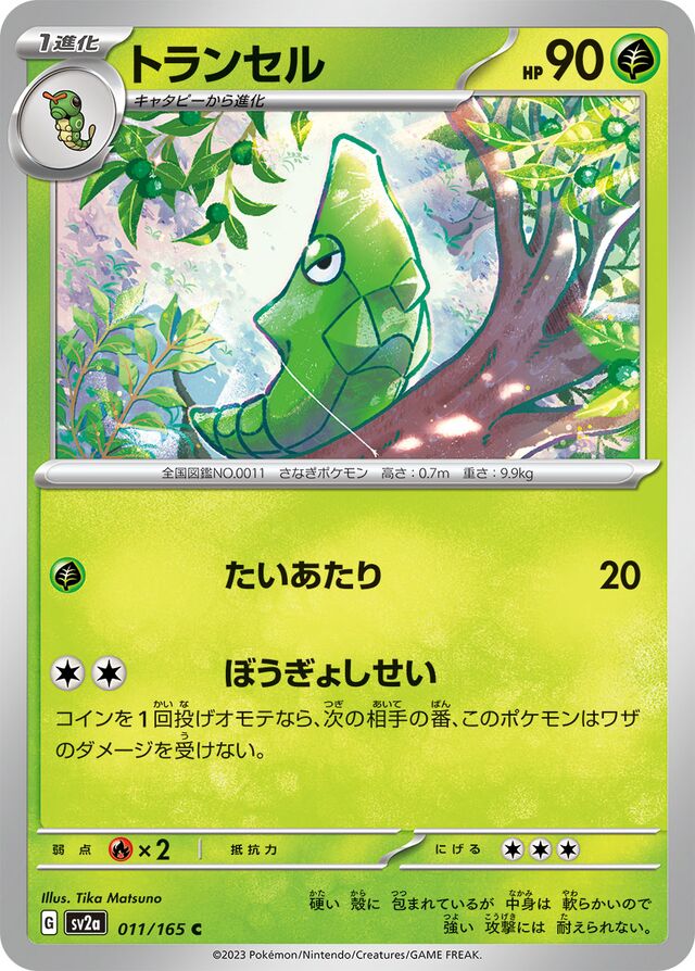 Metapod Pokemon card
