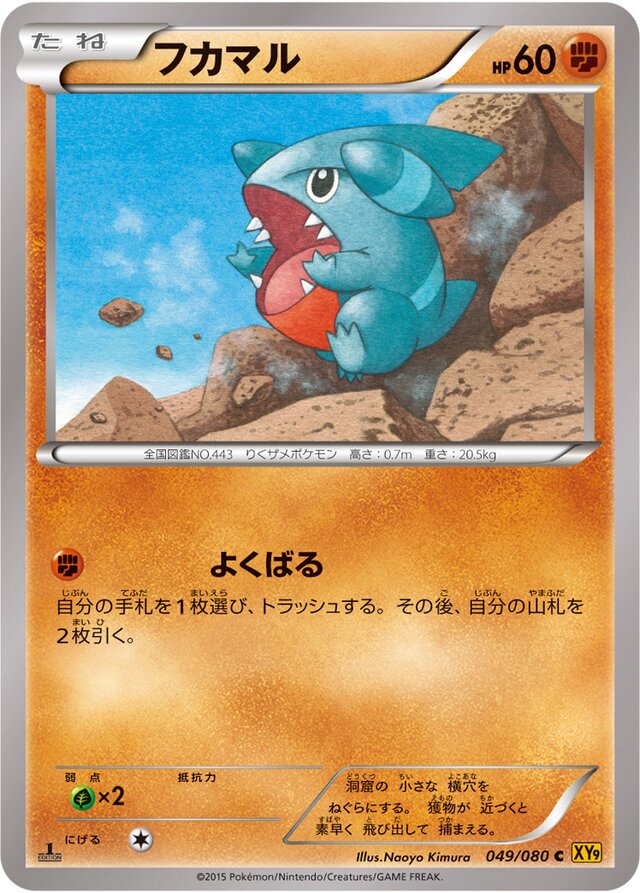 Gible Pokemon card