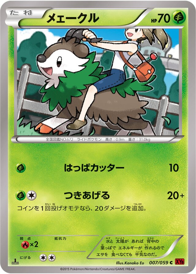 Skiddo Pokemon card