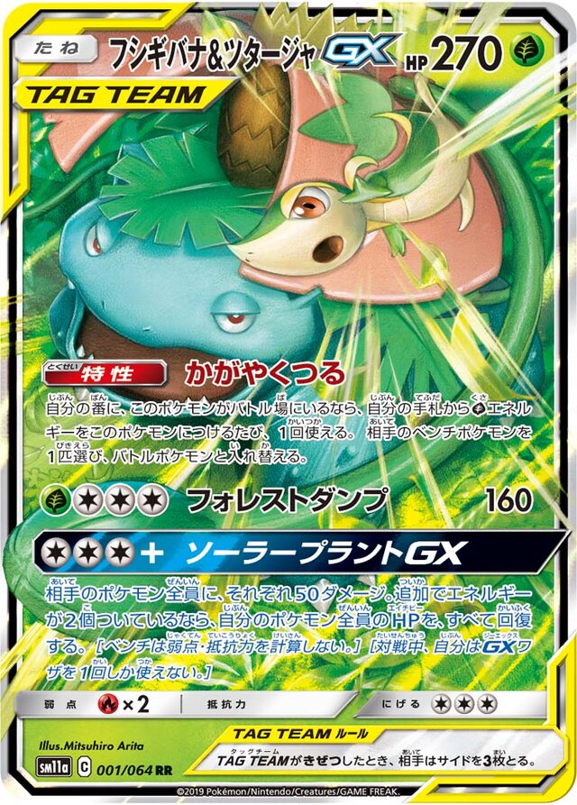 Venusaur & Snivy Pokemon card