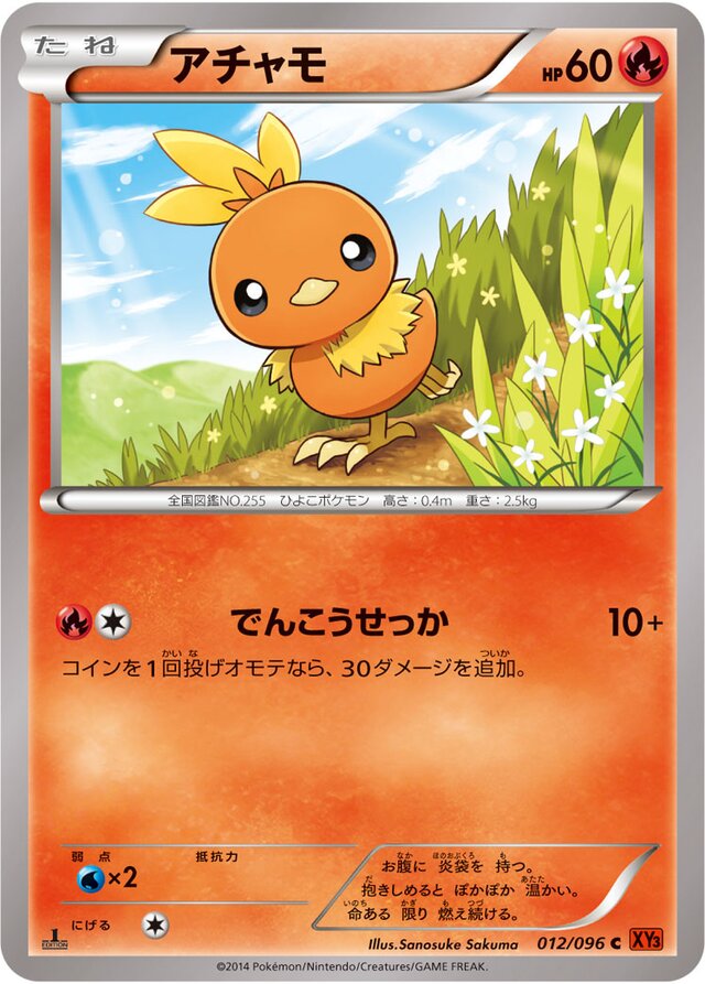 Torchic Pokemon card