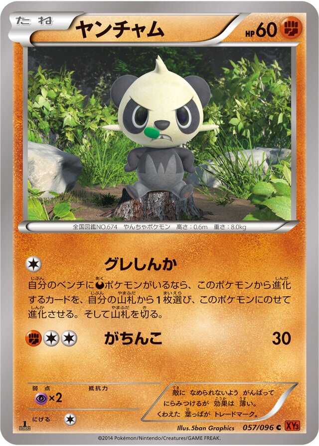 Pancham Pokemon card