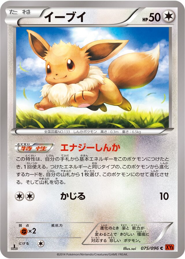 Eevee Pokemon card