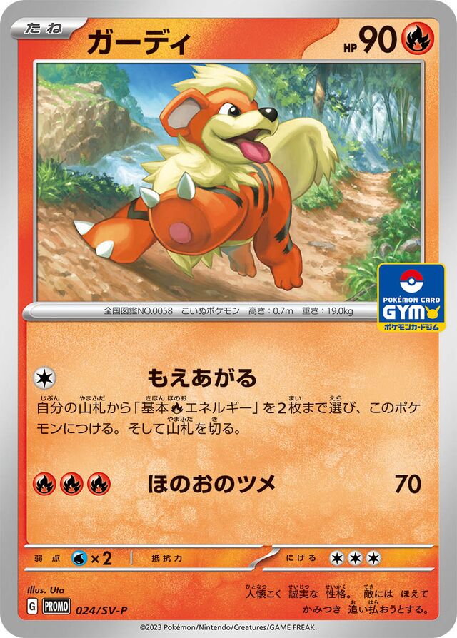 Growlithe Pokemon card