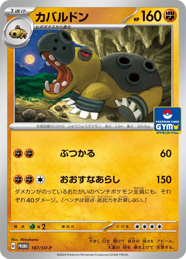 Hippowdon Pokemon card