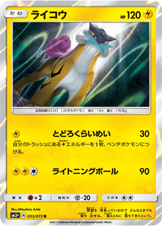 Raikou Pokemon card