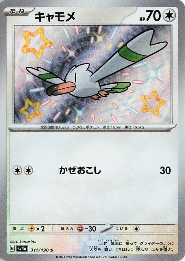 Wingull Pokemon card