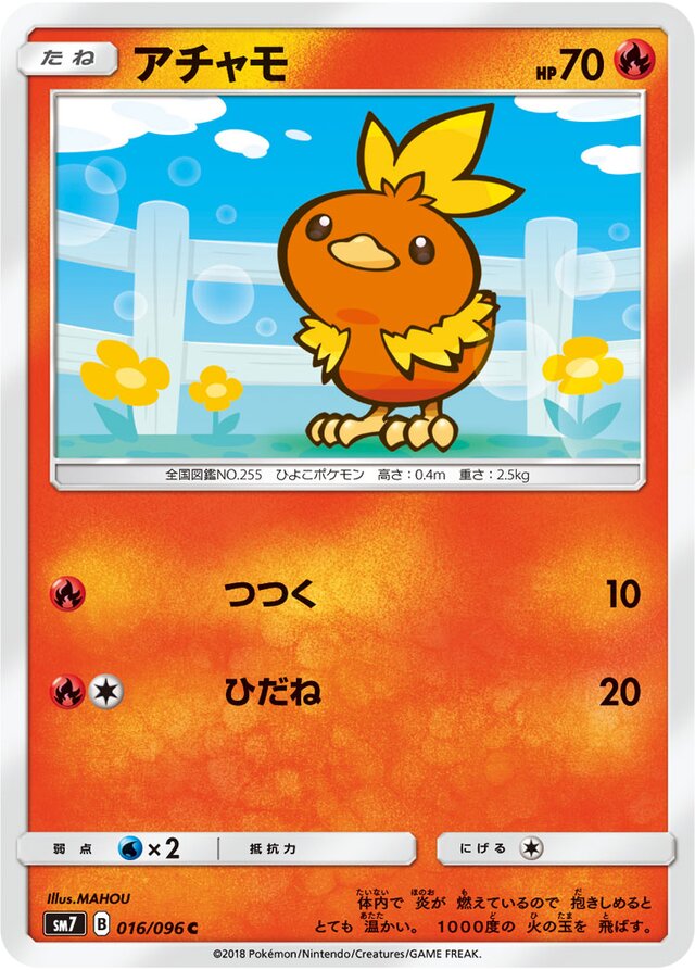 Torchic Pokemon card
