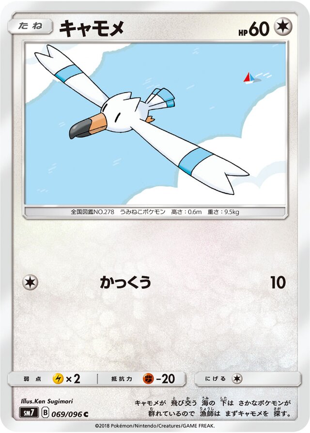 Wingull Pokemon card