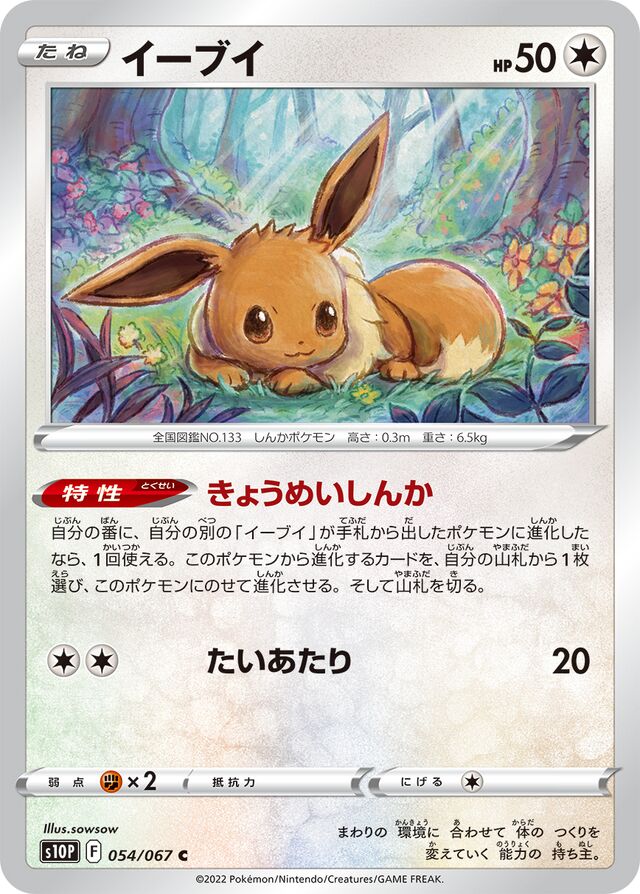 Eevee Pokemon card