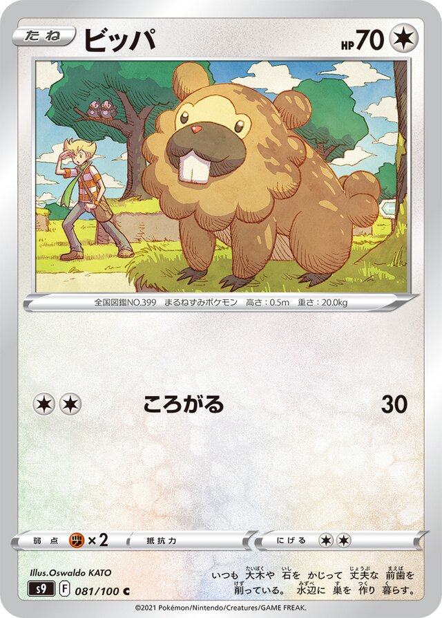 Bidoof Pokemon card